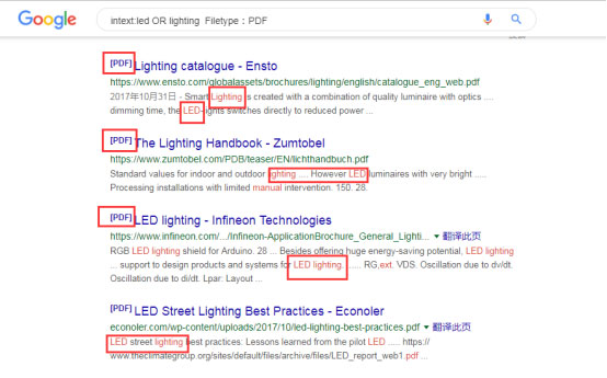 intext:led OR lighting Filetype:PDF
