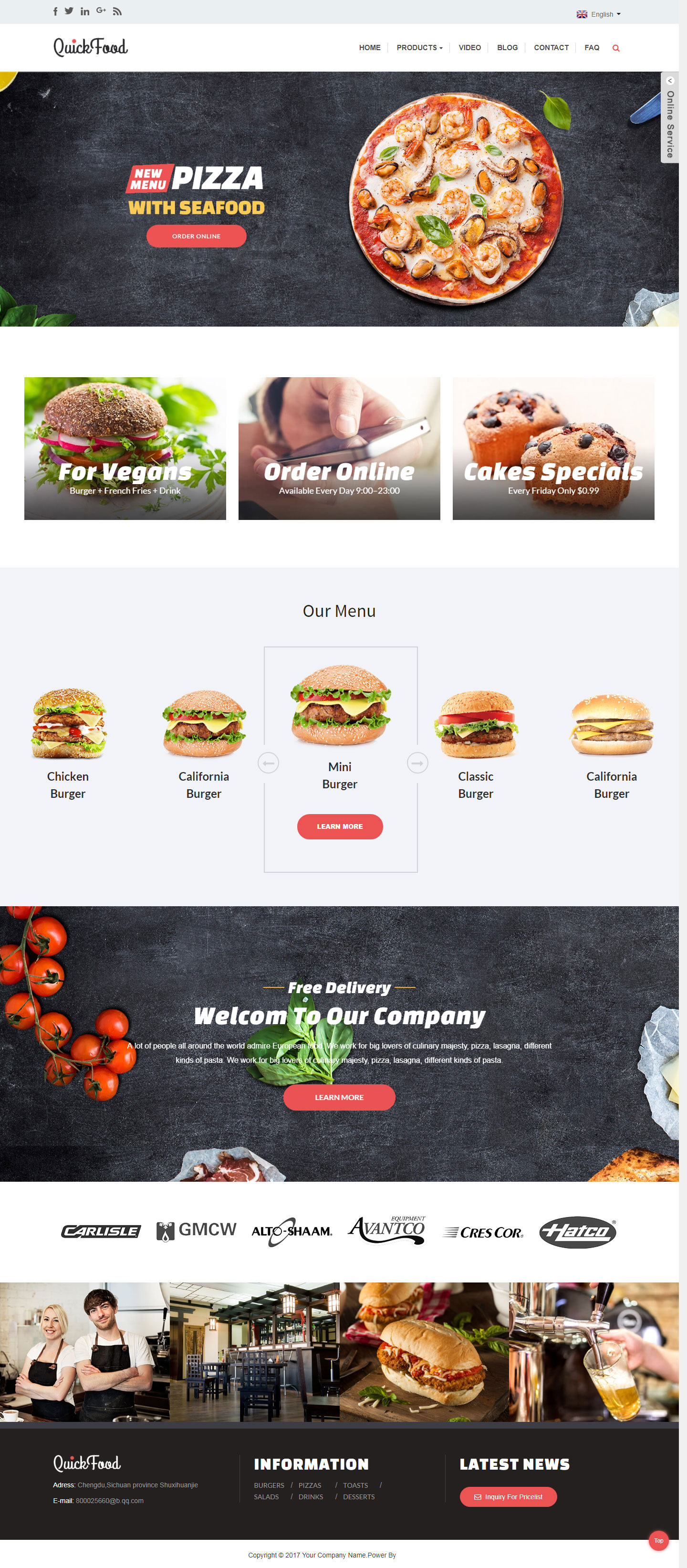 小吃车、美食车英文网站设计，什么样的网站风格外贸才会喜欢？